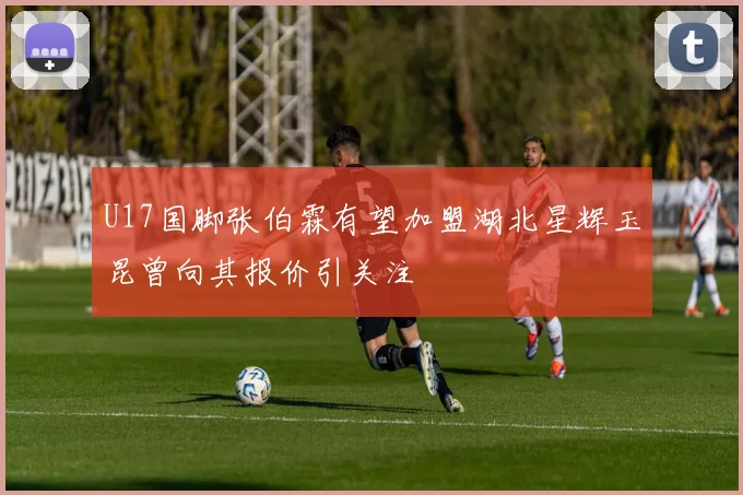 U17国脚张伯霖有望加盟湖北星辉玉昆曾向其报价引关注
