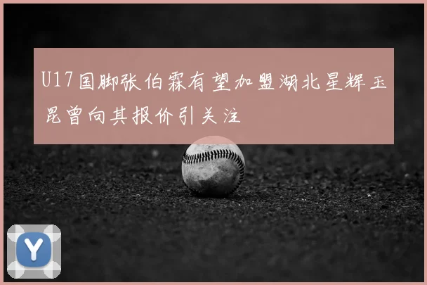 U17国脚张伯霖有望加盟湖北星辉玉昆曾向其报价引关注