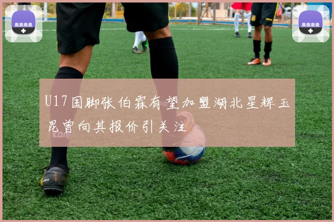 U17国脚张伯霖有望加盟湖北星辉玉昆曾向其报价引关注